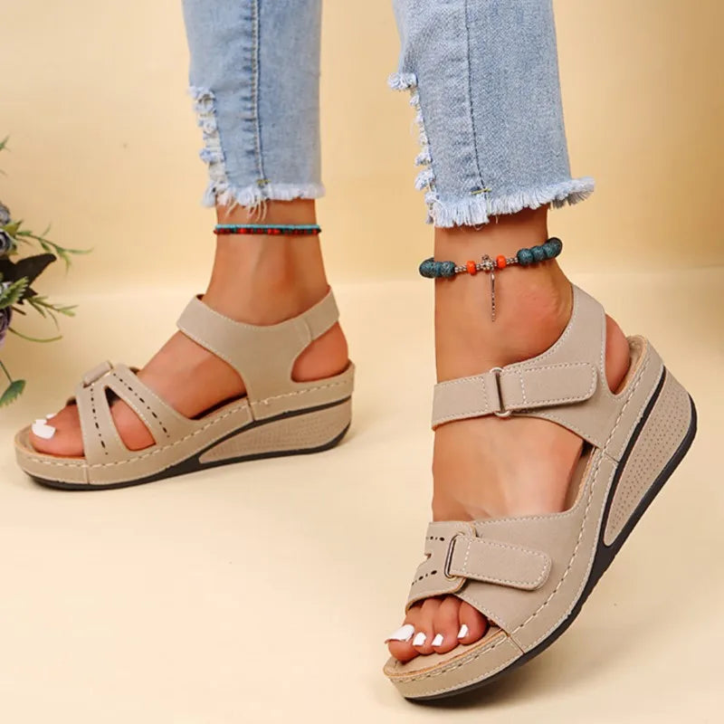 Weiche Slip-On-Sandalen für Damen