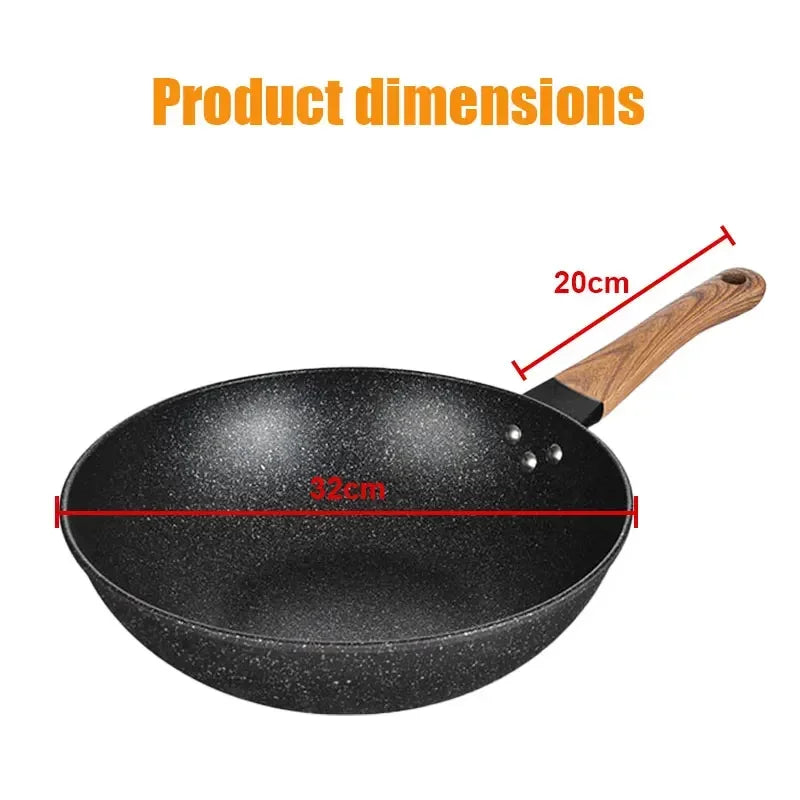 Non-stick Gas Stove Wok Frying Pan