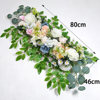 Elegant Artificial Floral Background for Hotel Table Décor