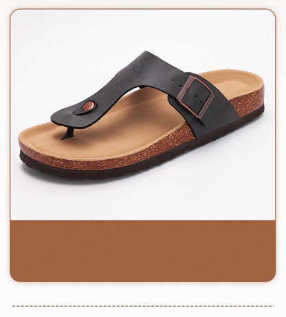 Men's Non-slip Open-toe Leather Soft Bottom Sandals
