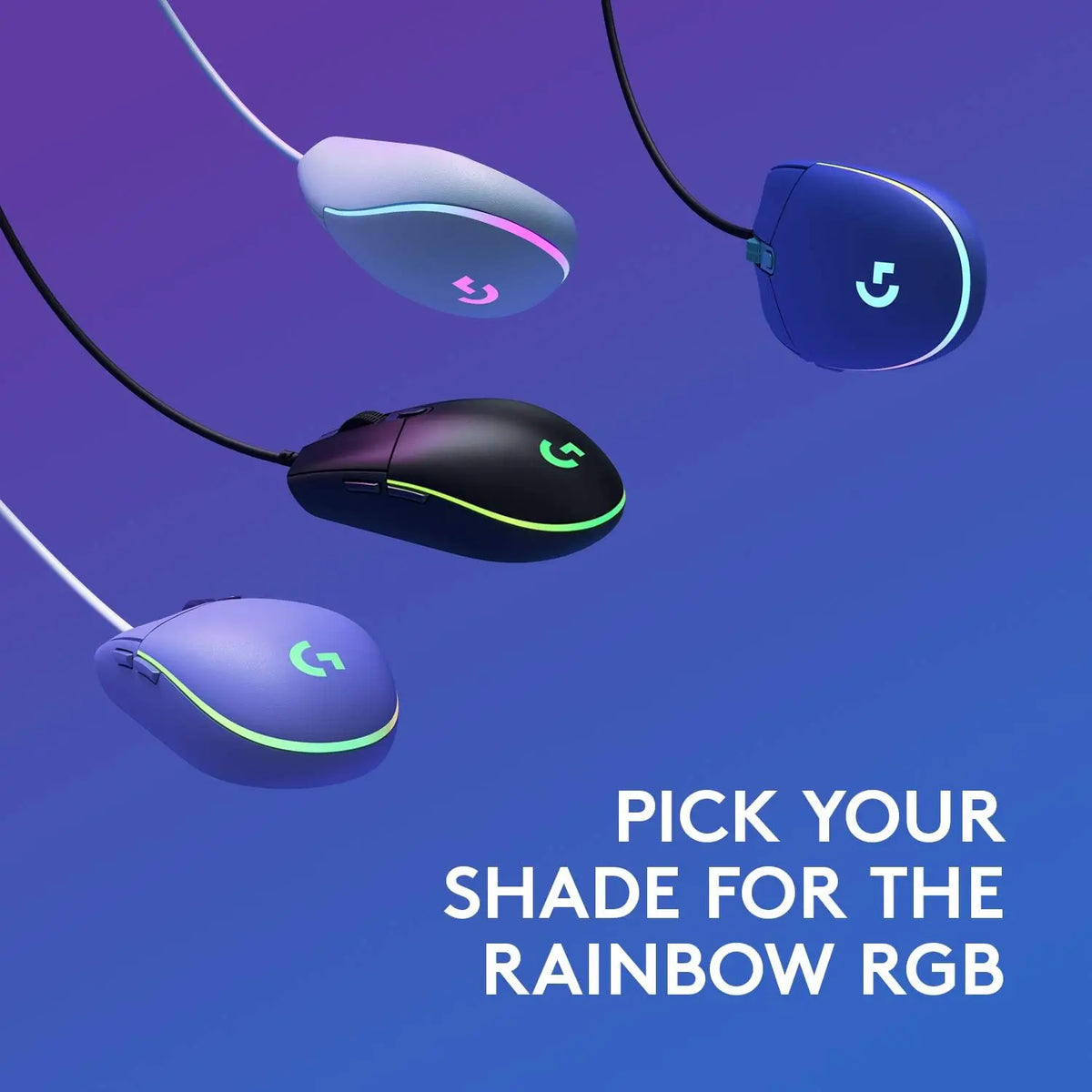 Mouse With Screen G102 Wired Gaming Mouse 8000 DPI Rainbow Optical Effect Screen For PC ...