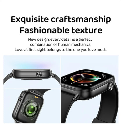 Unisex HD Touch Screen Sports Fitness Tracker Bluetooth Call Smartwatches