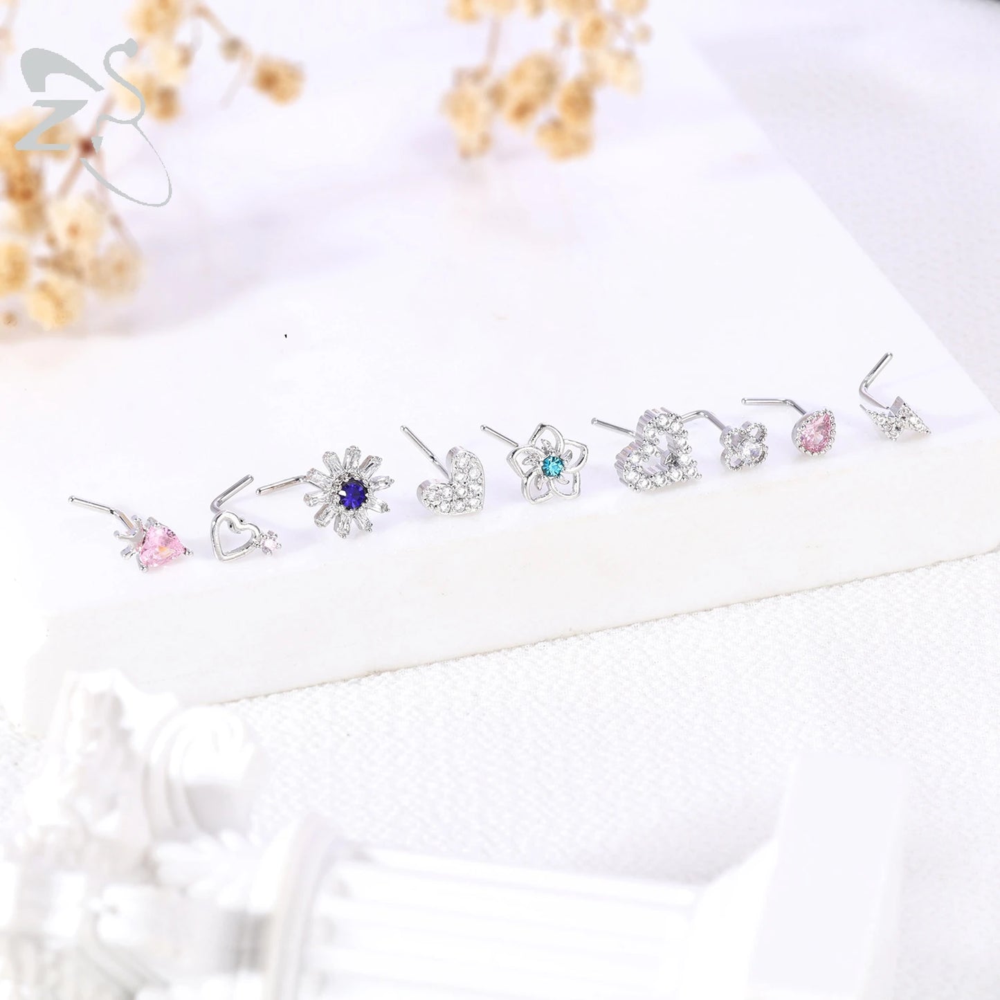 Anneaux de nez pendants en forme d'oeil de papillon pour femmes, 1 pièce