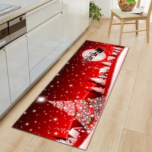 Christmas Washable Kitchen Floor Mat