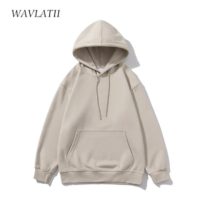 Solid Drop Shoulder Korean Hoodies