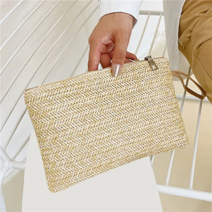 straw clutch bag