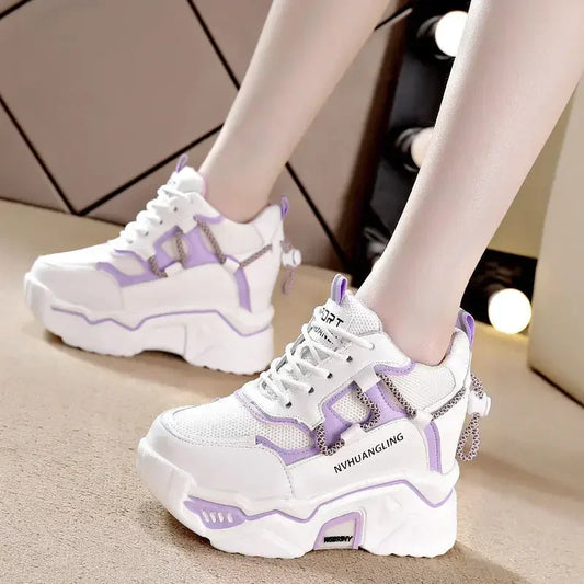 Women's Breathable Mesh Platform Sneakers