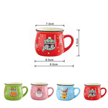 150ML Cartoon Santa Christmas Ceramic Mug