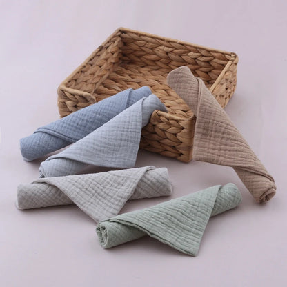 5PCS Cotton Absorbent Gauze Baby Washcloths