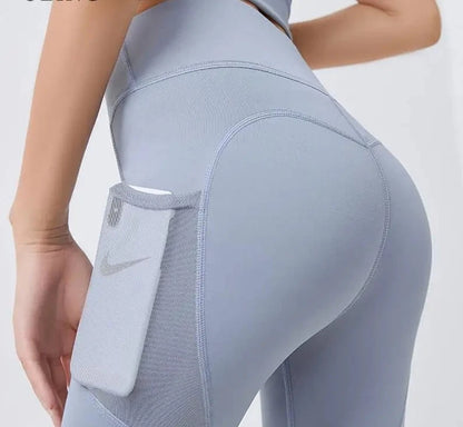 High Waist Cropped Yoga Leggings