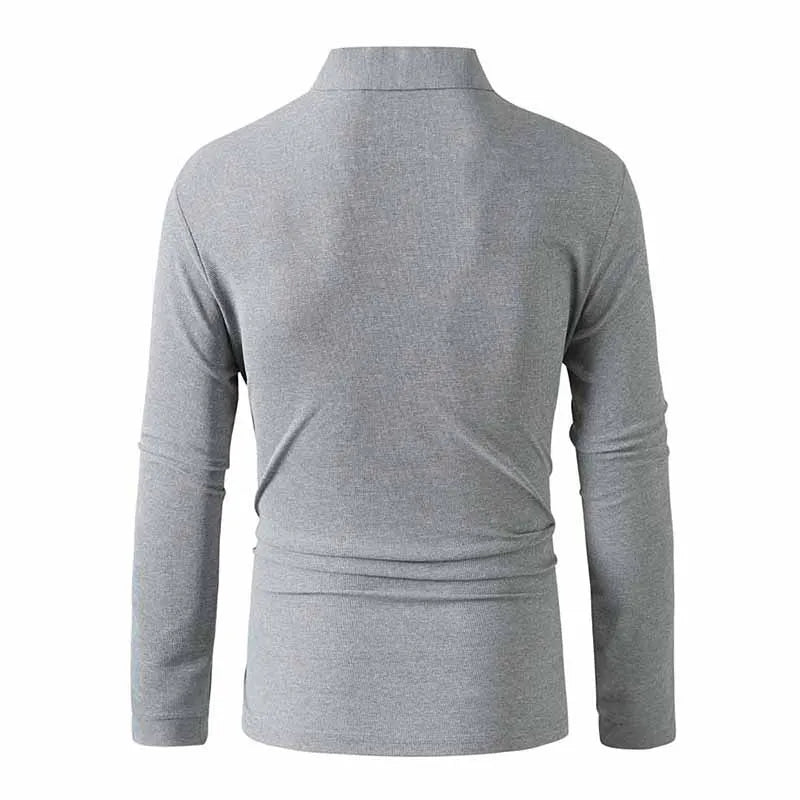 Men Sportwear Long-sleeve Polo Shirt