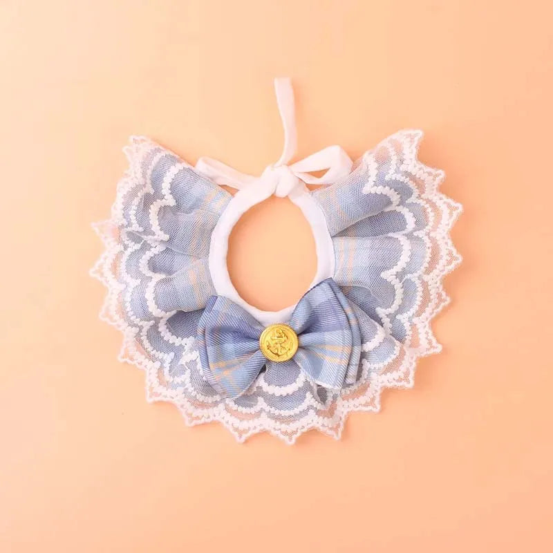 Collier pour chien en perles de ruban de soie avec pendentif