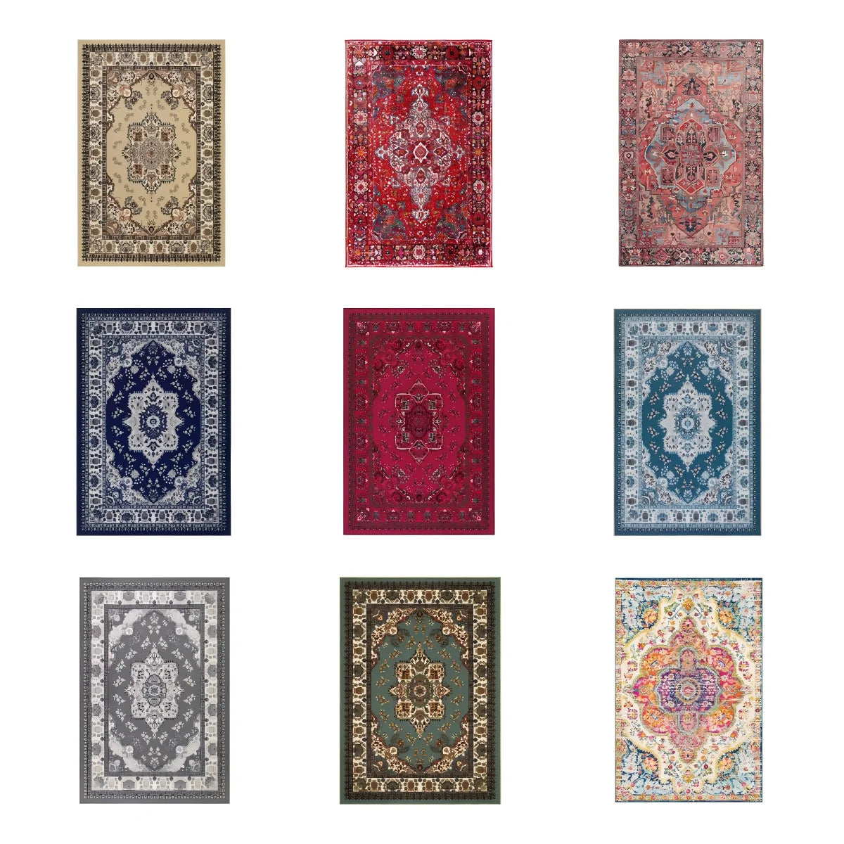 Crystal Velvet Living Room Large Area Carpet