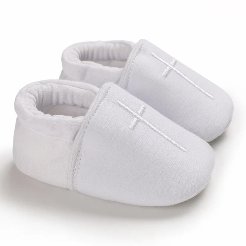 Baskets multicolores en cuir PU à semelle souple pour bébé