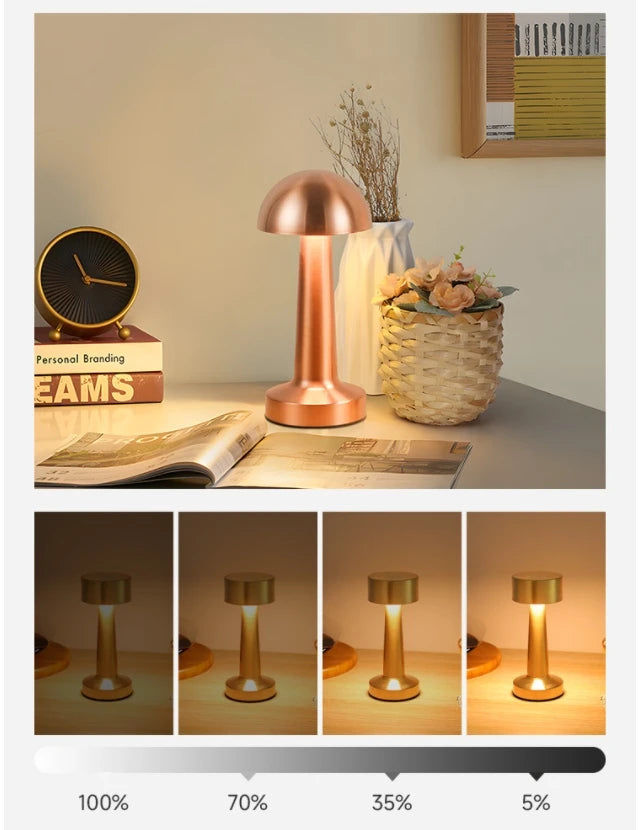 Lampe de table LED sans fil à commande tactile