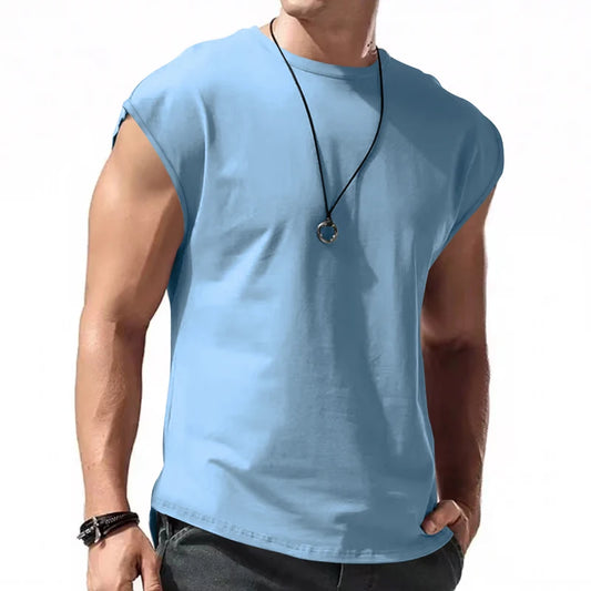 Cross-border Men's Summer Sleeveless Sports Tank Top