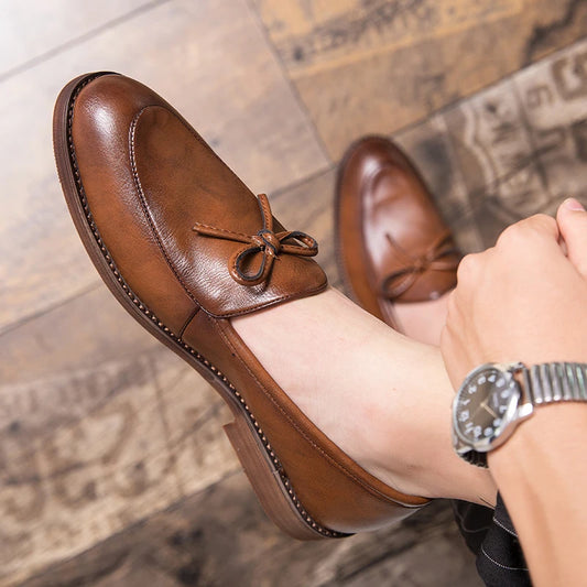 Hochwertige Leder-Loafer fürs Business