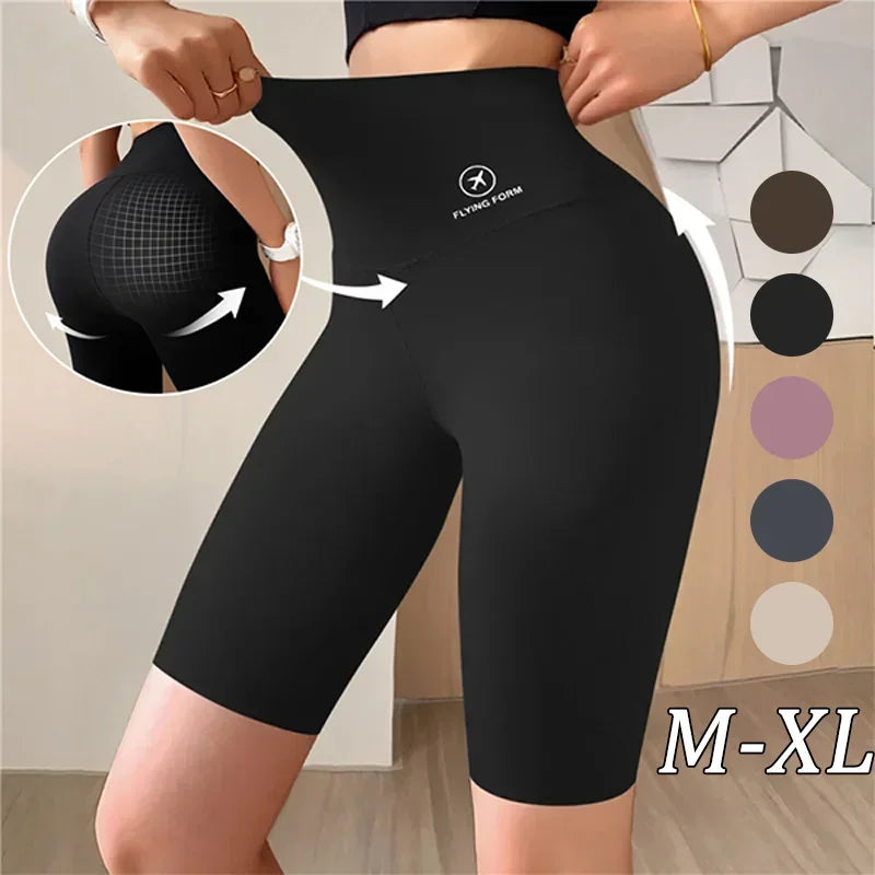 Short de sport taille haute pour femme