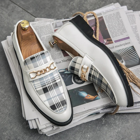 Men's Italian Leather Slip-On Loafers