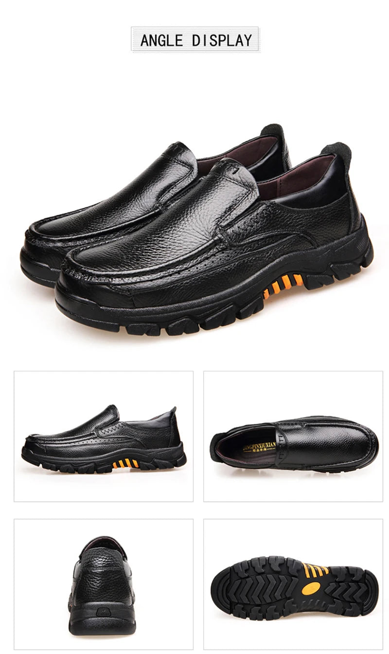 High-Quality Genuine Cowhide Leather Loafers