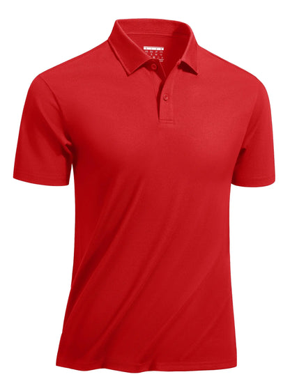 Schnell trocknende Golf-Poloshirts aus Baumwollmischung