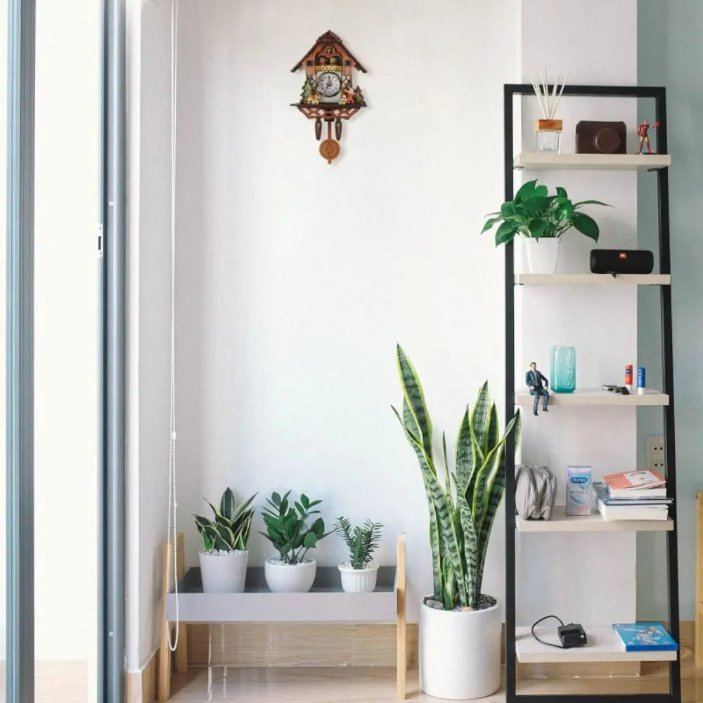 Vintage Silent Pendulum Wooden Wall Clock