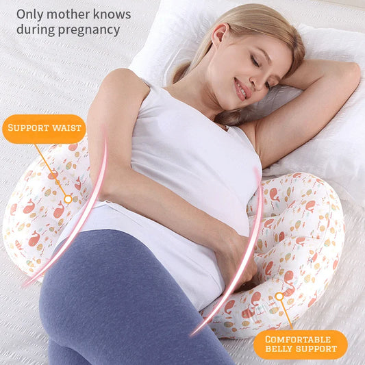Oreiller de maternité en coton doux pour dormir sur le côté