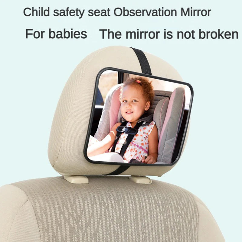 Miroir de sécurité rotatif de voiture pour enfants