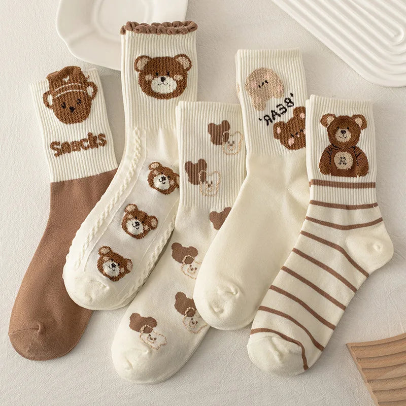 Baumwollsocken mit Animalprint für Damen