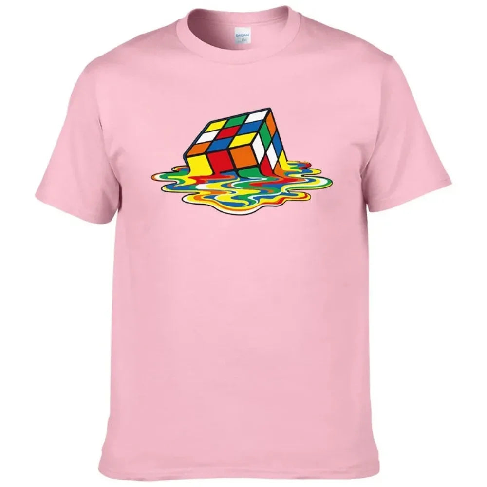 T-shirt en coton imprimé Rubik's Cube