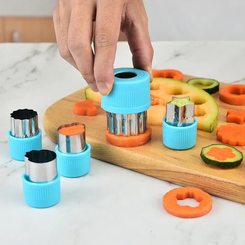 Portable Stainless Steel Vegetable Cutter Set