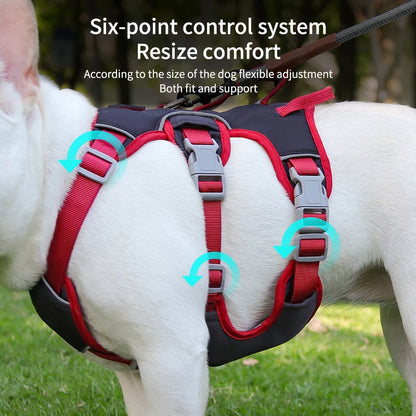 Pet Rainproof Bulldog Anti-slip Night Reflective Harnesses