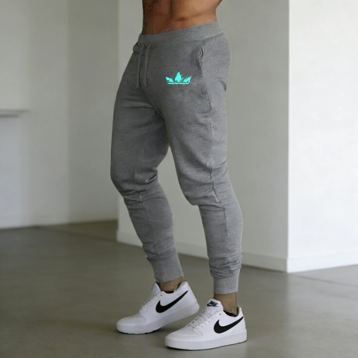 Men's Baggy Trousers - Breathable Fashion Design Jogging Pants