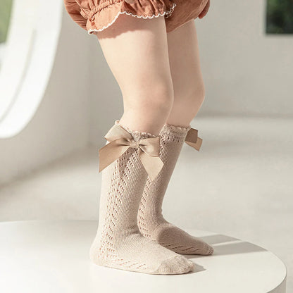 New Kids Bow Knee-High Socks