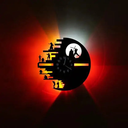 Nordic Remote Control Creative Vinyl Record LED Wall Clock