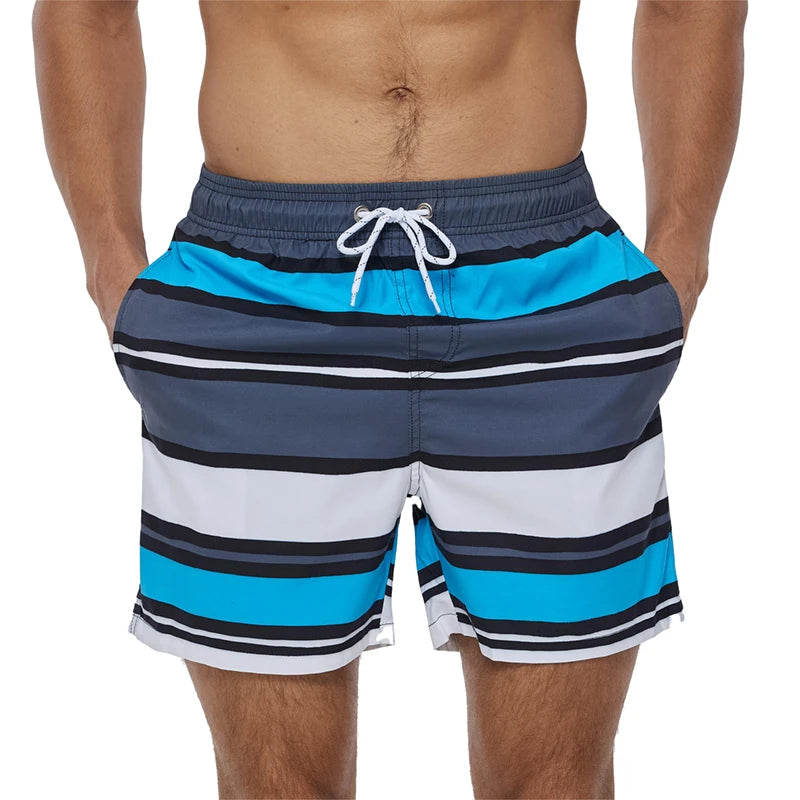 Sommerliche, schnell trocknende Strand-Boardshorts für Herren