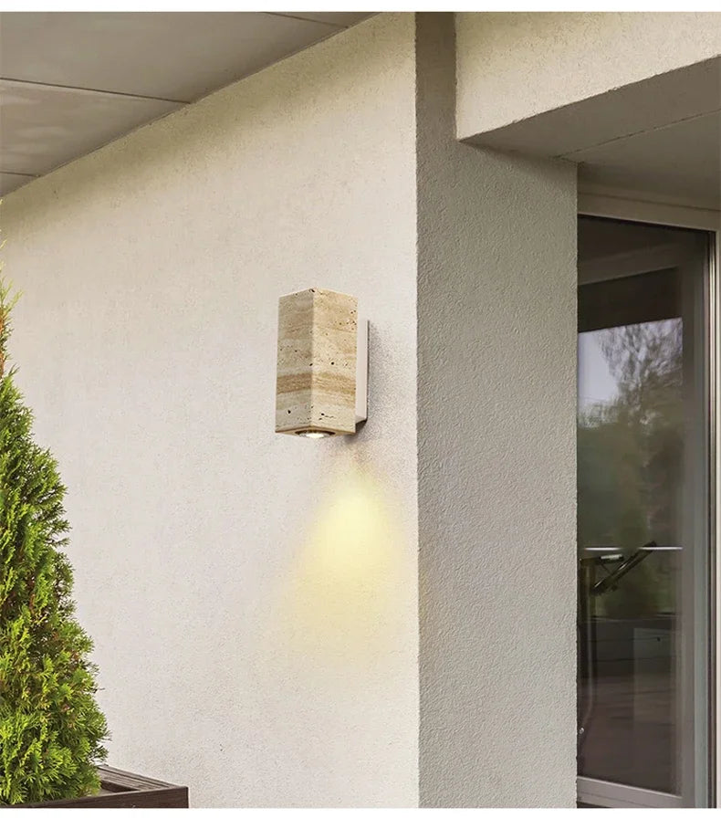 Applique LED en marbre