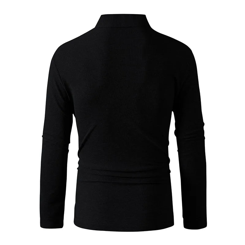 Men Sportwear Long-sleeve Polo Shirt