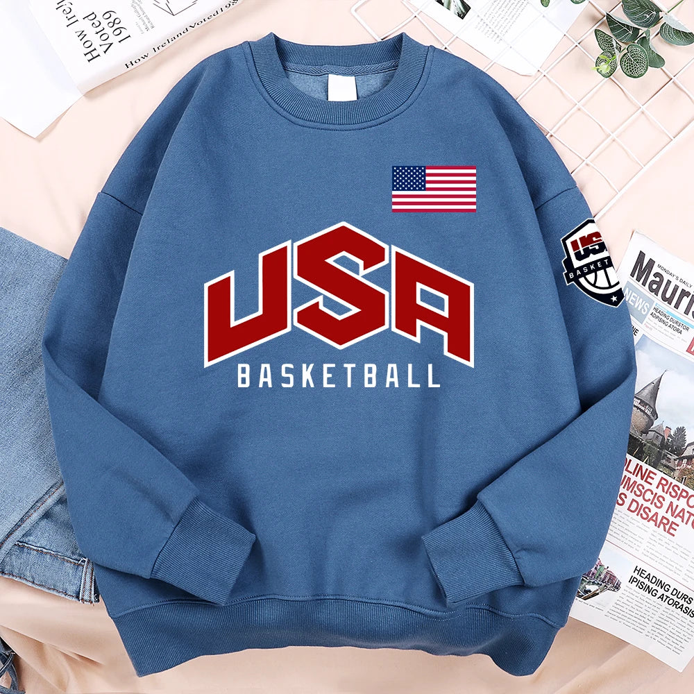 Men's Printed Basketball Sports Hoodies