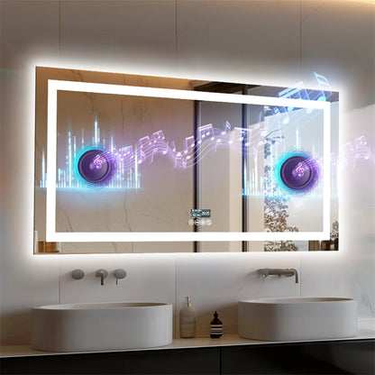 Large Backlit Vanity Mirror for Bathroom