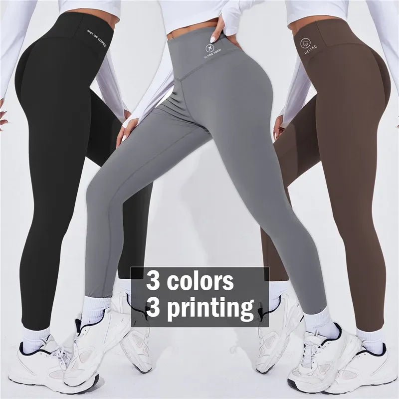 Warme Yoga-Leggings mit hoher Taille