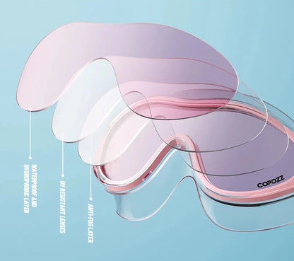 Lunettes de natation antibuée imperméables pour adultes