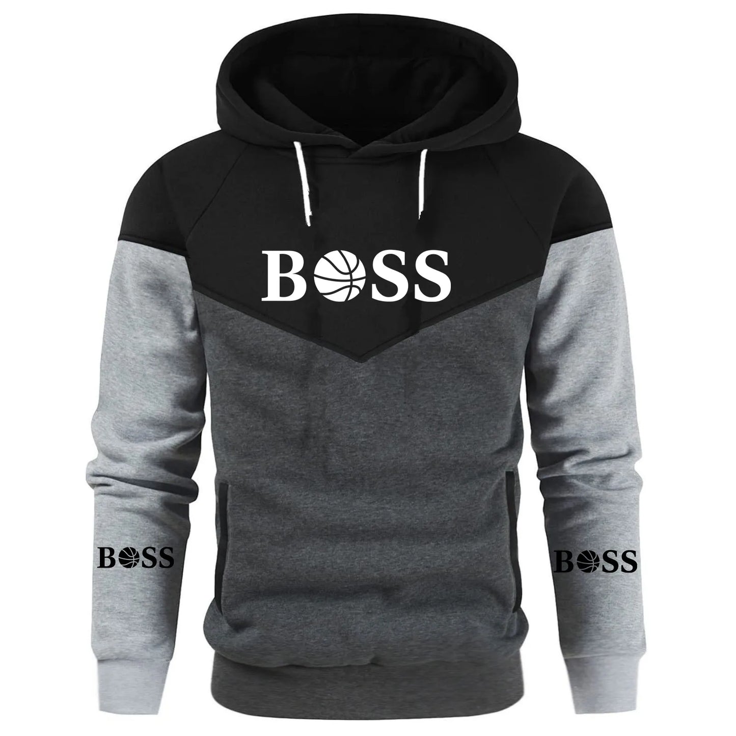 Men's Spring/Autumn Patchwork Hoodies