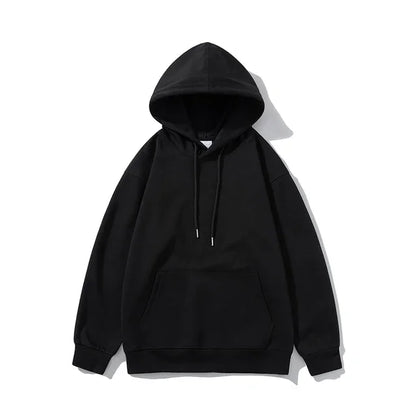 Solid Drop Shoulder Korean Hoodies