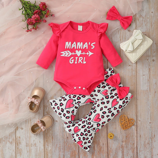 Baby's 2pcs Long Sleeve Printing Letter Casual Summer Outfit