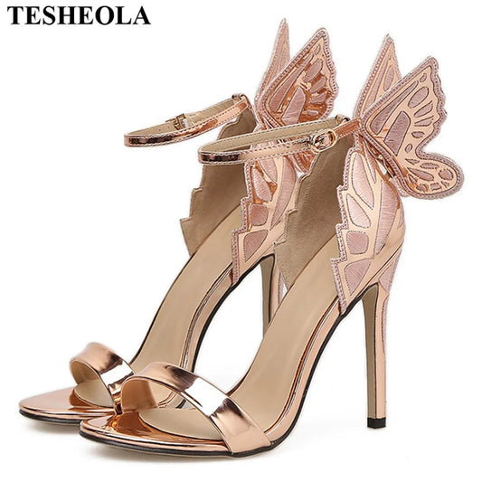 Butterfly Wings Stiletto Sandals