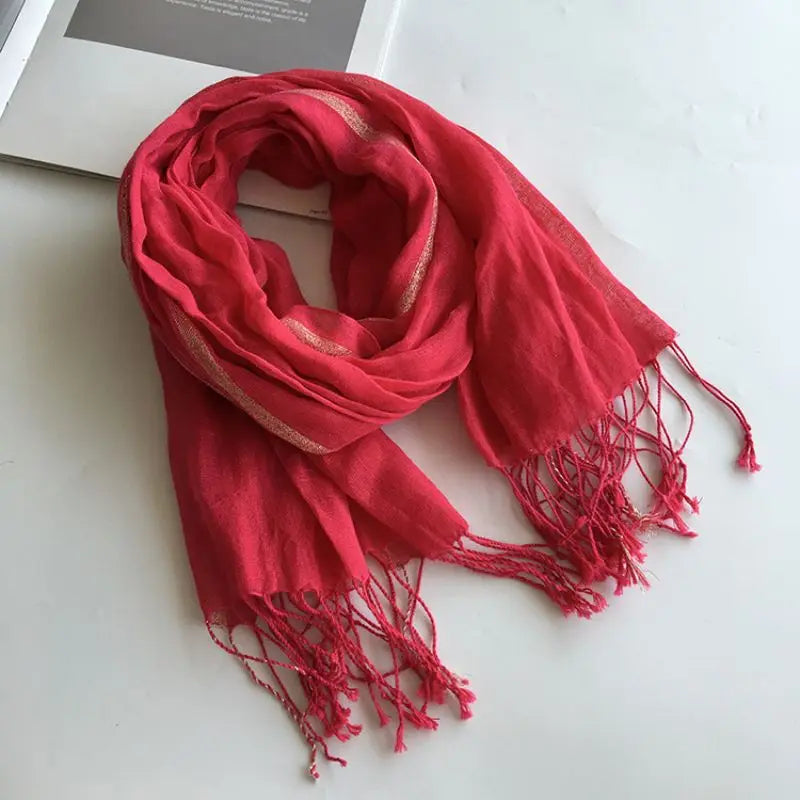 red scarf womens