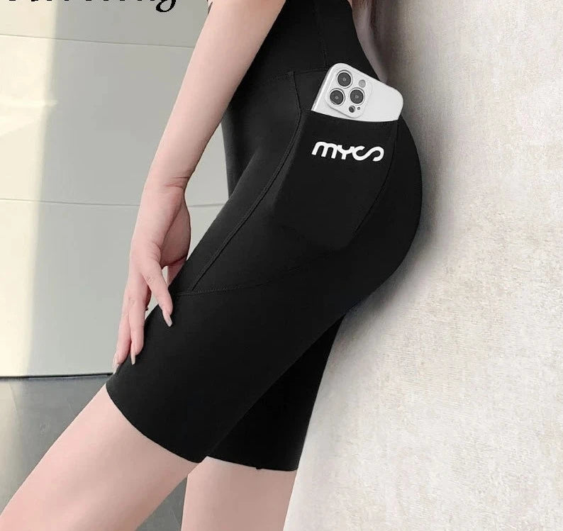 High-Waist Women's Sports Shorts