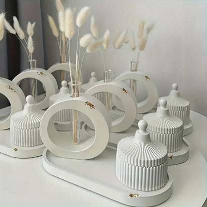 Arc circulaire de vase de moule en silicone hydroponique bricolage