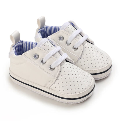 Mehrfarbige Baby-Sneaker aus PU-Leder mit weicher Sohle